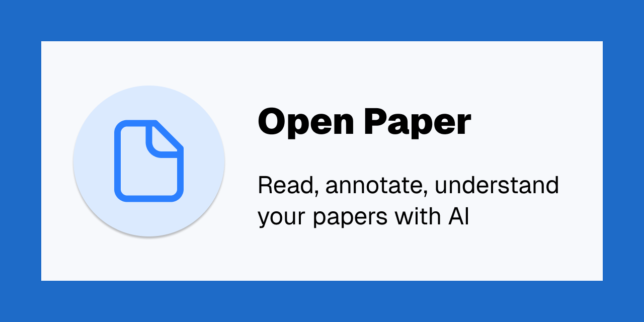 Show HN: OpenPaper – Understand Papers Using AI (Open-Source)